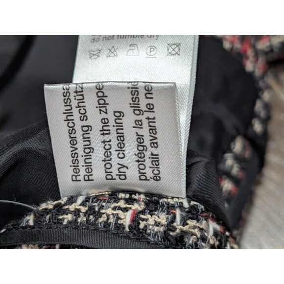 Akris Punto Black Tweed Zipper Front Blazer Jacket US Size 8 - Picture 9 of 10
